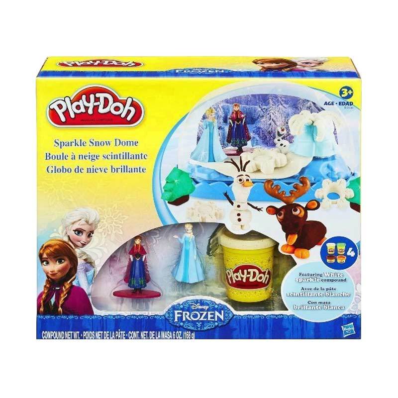 Jual Play Doh Disney Frozen Sparkle Snow Dome Set Original 