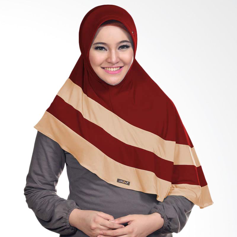 Hazna HB 026 Jilbab Instant Marun