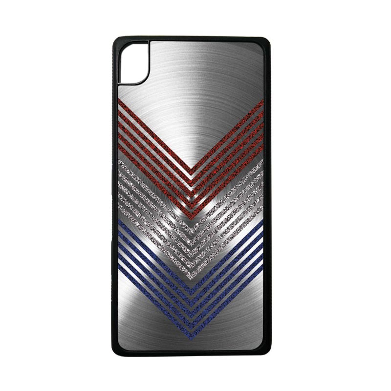 HEAVENCASE Motif Batik Kayu Chevron 11 Softcase Casing for SONY Xperia Z5 Premium or Z5 Premium