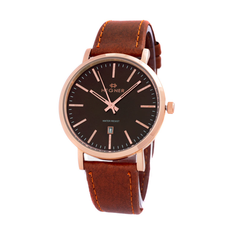 jual hegner rosegold coklat 389 tali kulit coklat jam tangan pria harga kualitas jual hegner rosegold coklat 389 tali kulit coklat jam tangan pria harga kualitas