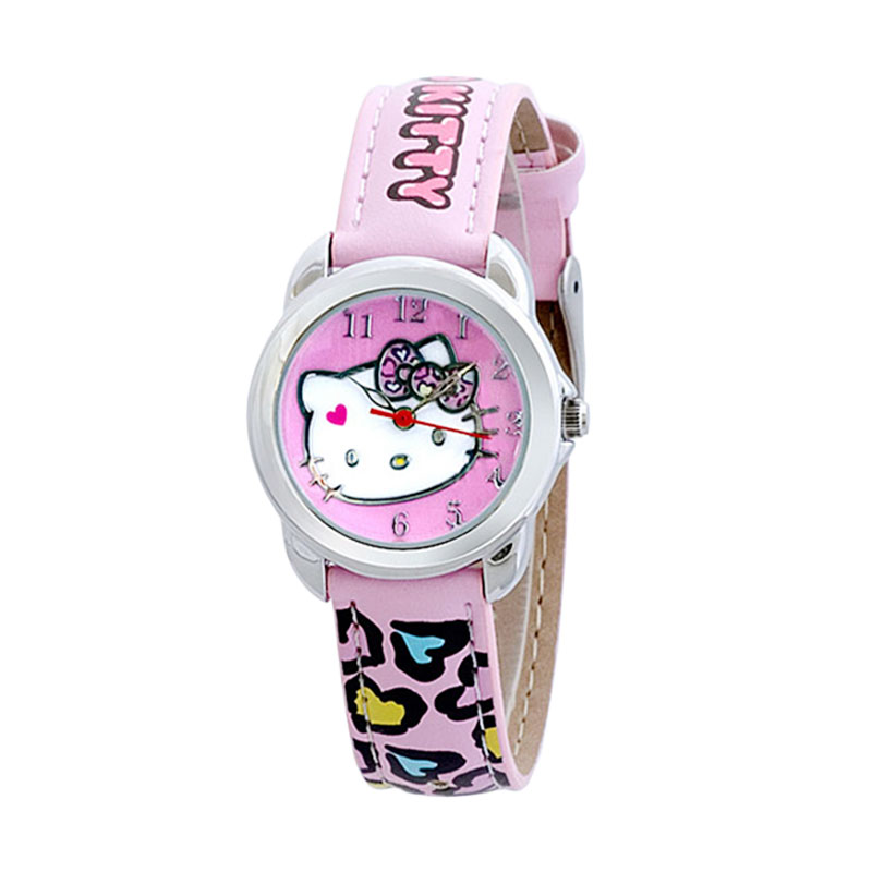 harga Hello Kitty HKFR1220-01A Leather Strap Jam Tangan Anak - Pink Blibli.com