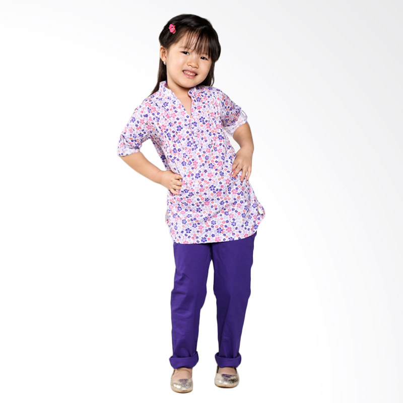  Jual  Homy Kids WG017 6 Kemeja Kembang Celana  Panjang  Set 