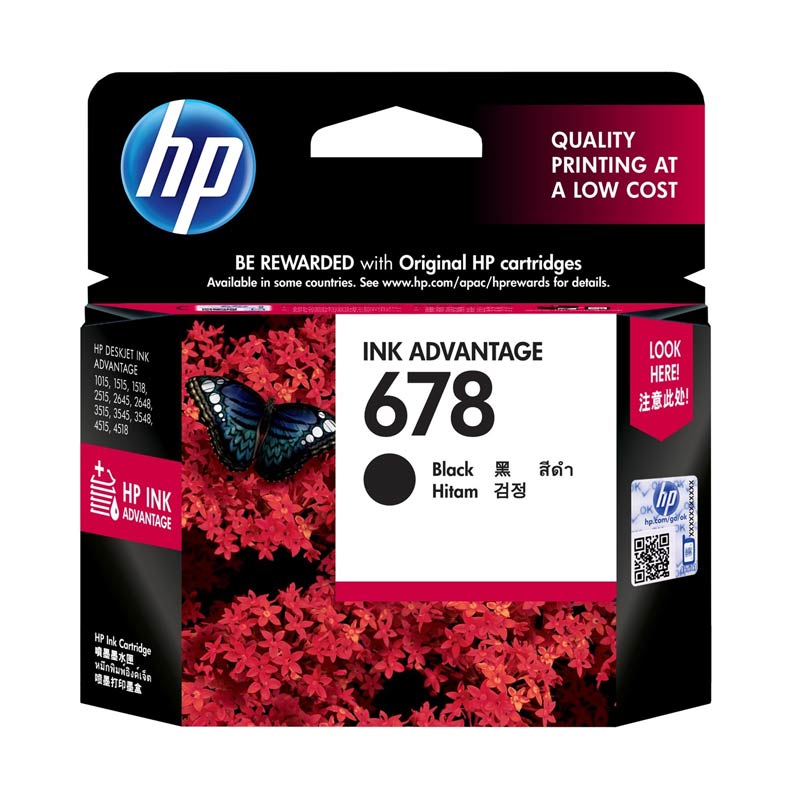 Jual HP 678 Original Ink Advantage Cartridge Black di Seller