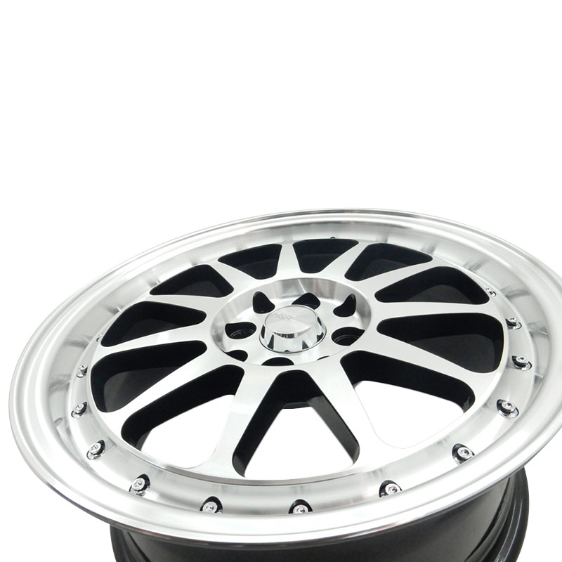 Jual HSR Wheel HARDIRIT JD36 Black Machine Face Lip Chrome 