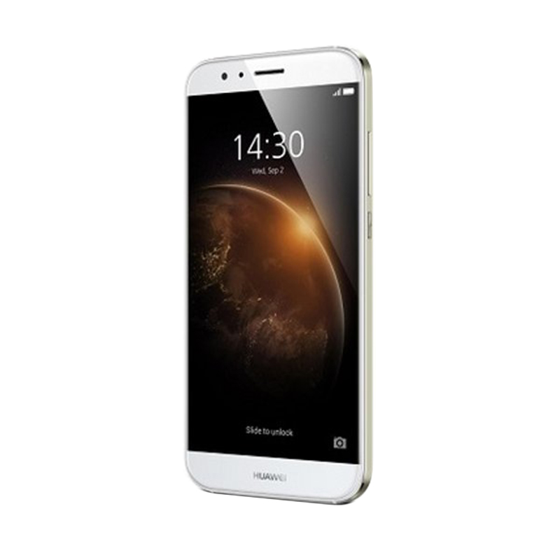 Huawei G8 Silver Smartphone *free view flip cover