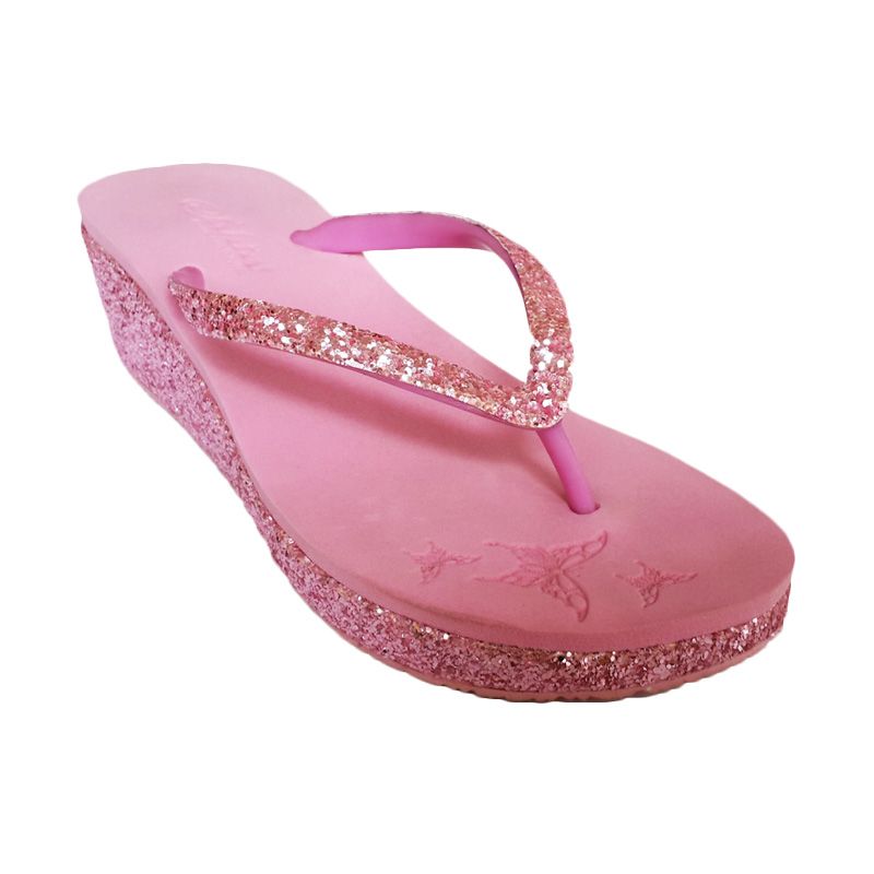 Sakia Cabaret Pink Wedges Sandal