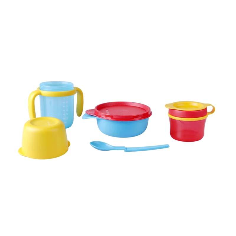 Jual Tupperware Tiwi Todz Kuning Biru Merah Set Alat Makan