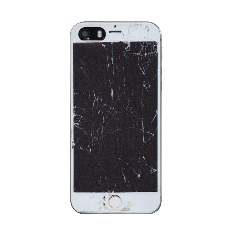 Jual iBuy Cracked LCD Jelly Casing for iPhone 5/5S/5/SE 