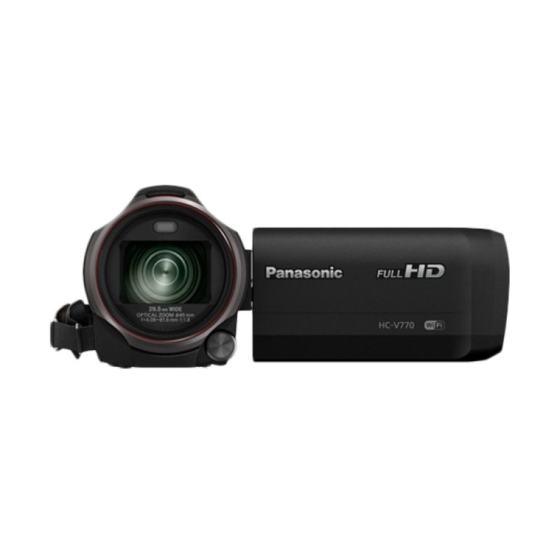 Jual Panasonic HC V 770 GC Black Camcorder Online April 2021 | Blibli
