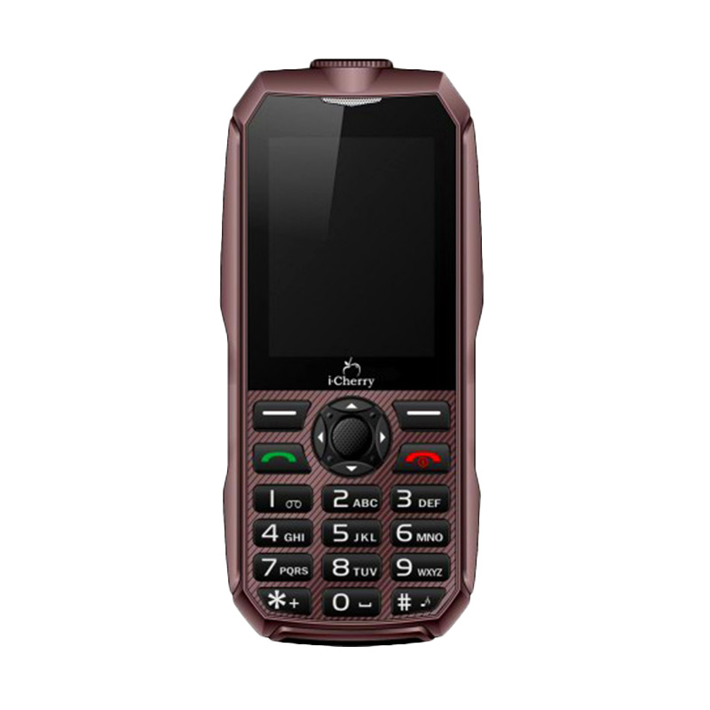 iCherry C96 Titanium Handphone - Coklat [Baterai 3000mAh]