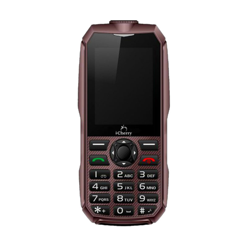 iCherry C96 Titanium Handphone - Coklat [Tahan Banting/Baterai 3000mAh]