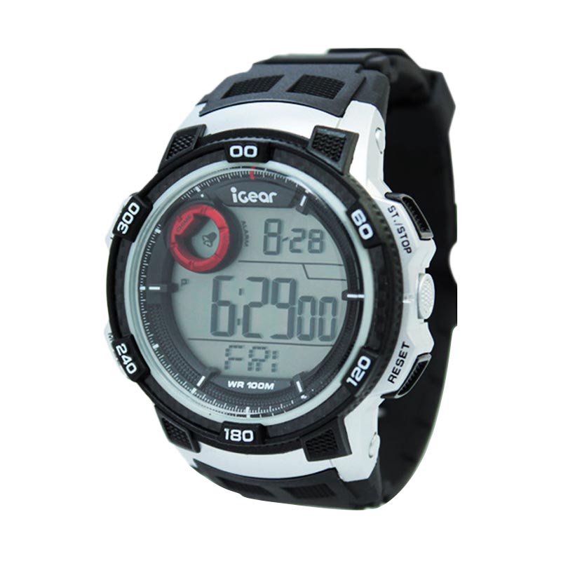 iGear I30-1918 Jam Tangan Pria - Black Silver