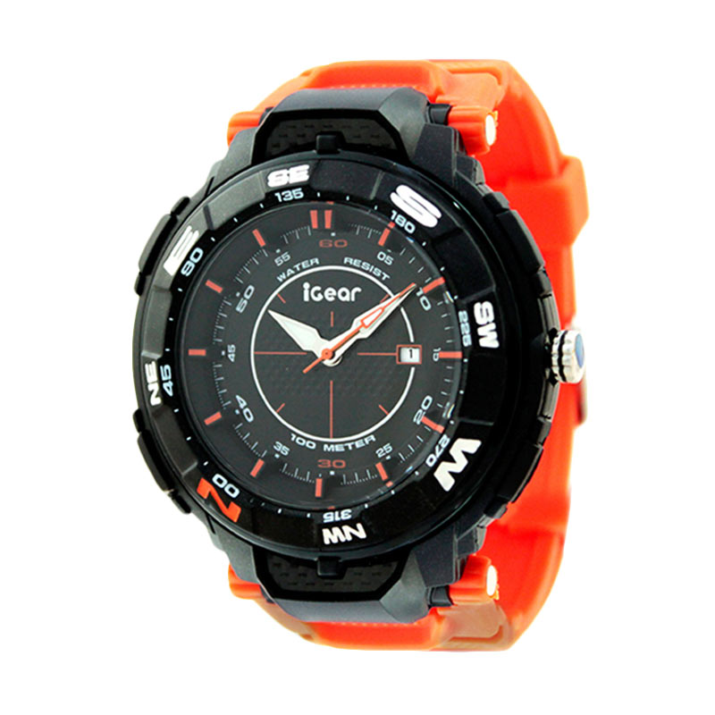 Jual iGear I38-1925 Jam Tangan Pria - Orange Online 