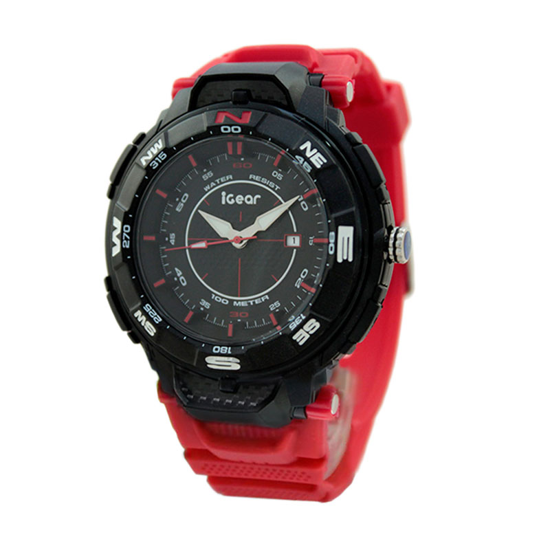 Jual iGear I38-1965 Jam Tangan Pria - Red Online - Harga 