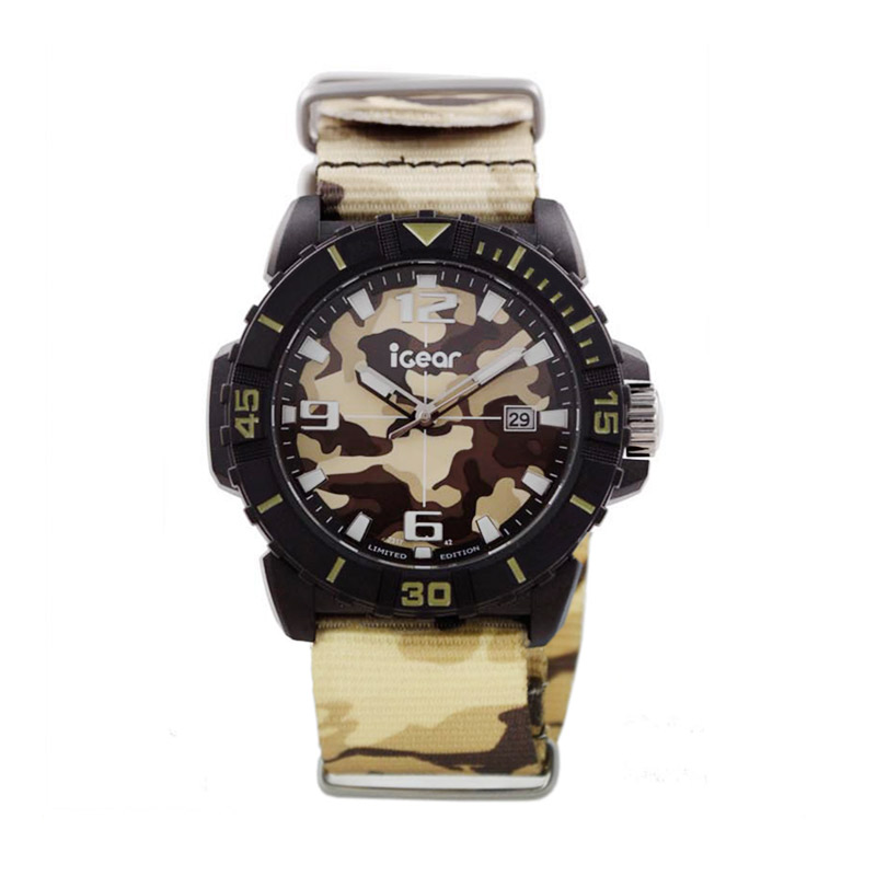 Harga iGear I42-1745 Jam Tangan Pria - Brown Camouflage 