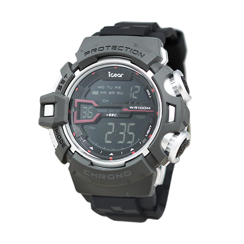 Jual iGear I52-1918 Jam Tangan Pria - Black Online - Harga 