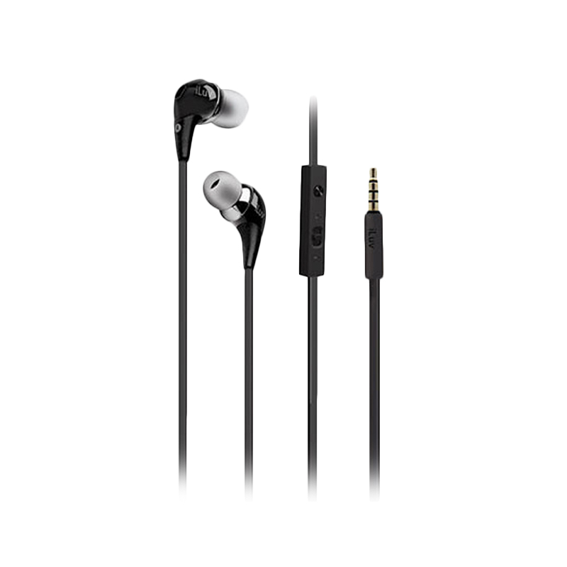 iLuv IEP516RED Stentor High Performance Headphones - Black
