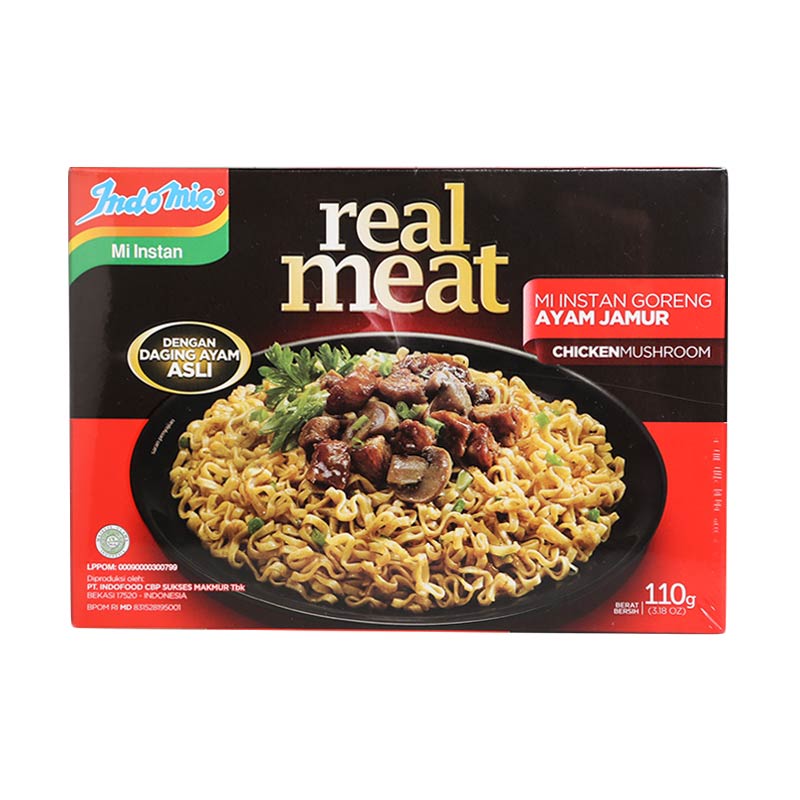 jual indomie real meat ayam jamur 110 g 6 pcs online harga