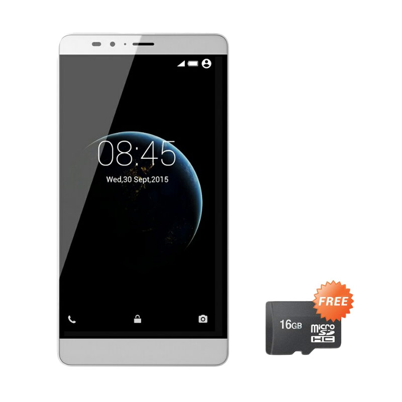 Infinix Note 2 X600 Smartphone - Silver [4G/LTE/Garansi Resmi] + Micro SD 16 GB