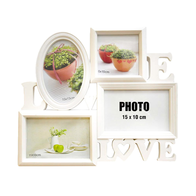 6x4 Op Source Inno Foto WS104 Bingkai Plastik Love With Frame Putih 4x4 .
