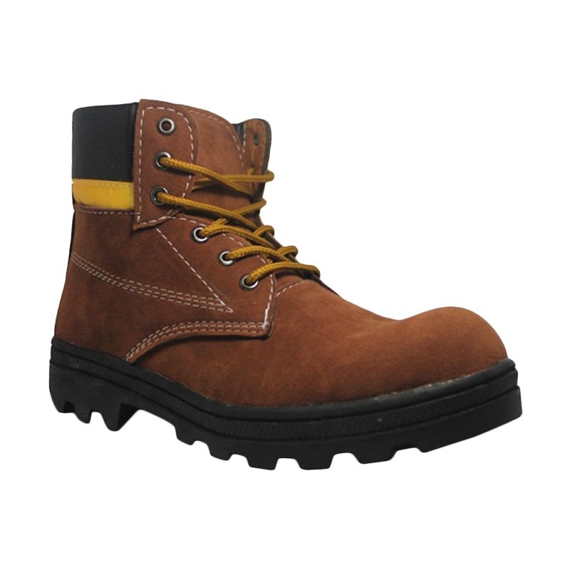 Harga Sepatu Boots Safety Iron Leather Black High Quality Harga Sepatu Boots Safety Iron Leather Black High Quality