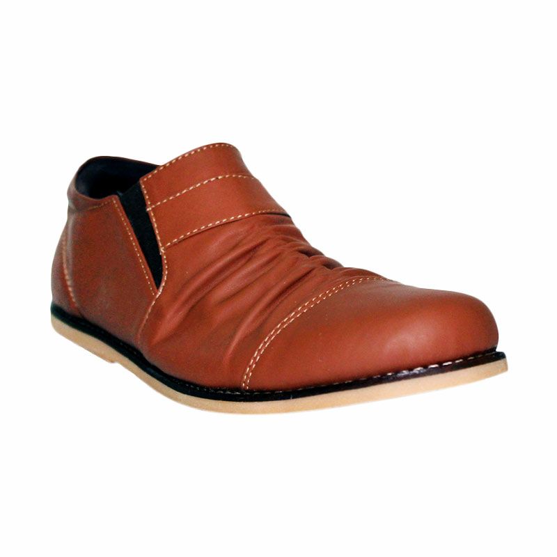 jual island shoes sepatu casual slip on leather brown jual island shoes sepatu casual slip on leather brown