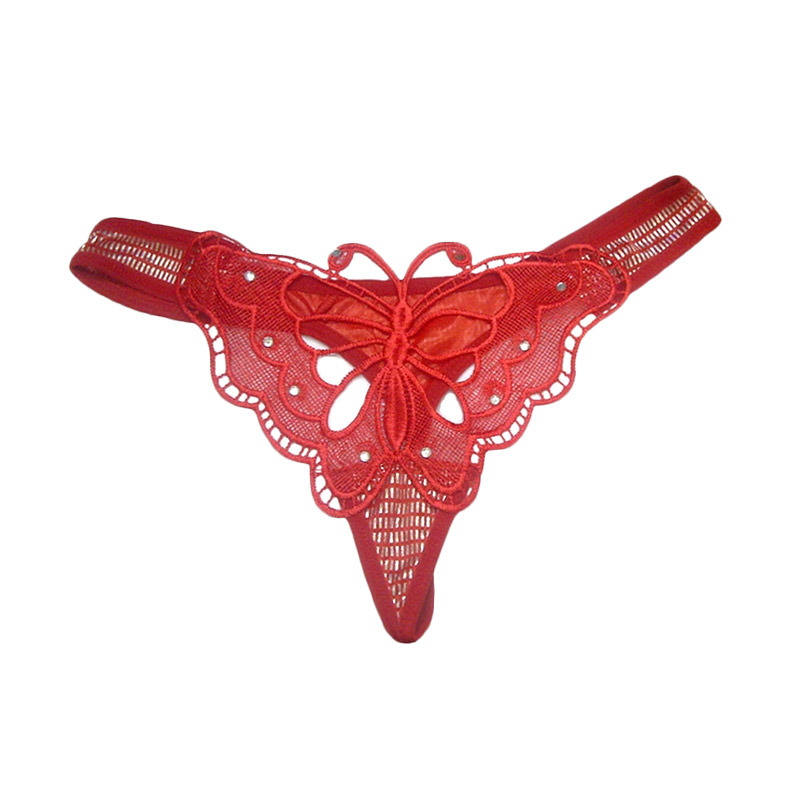 Jakarta Lingerie Gstring Butterfly Sexy JLG036D Pakaian Dalam Wanita - Red