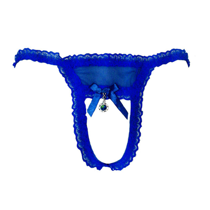 Jakarta Lingerie JLG088C Sexy Open Crotch Gstring - Blue