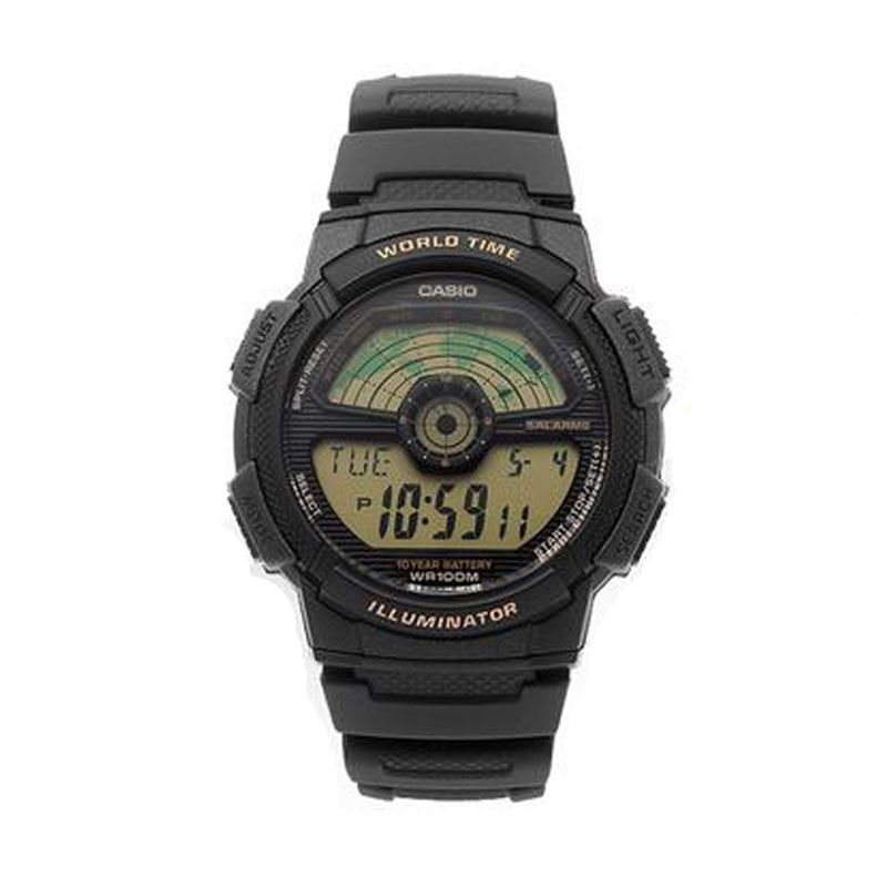 Jual Casio AE-1100W-1B Sport Black Jam Tangan Pria Online 