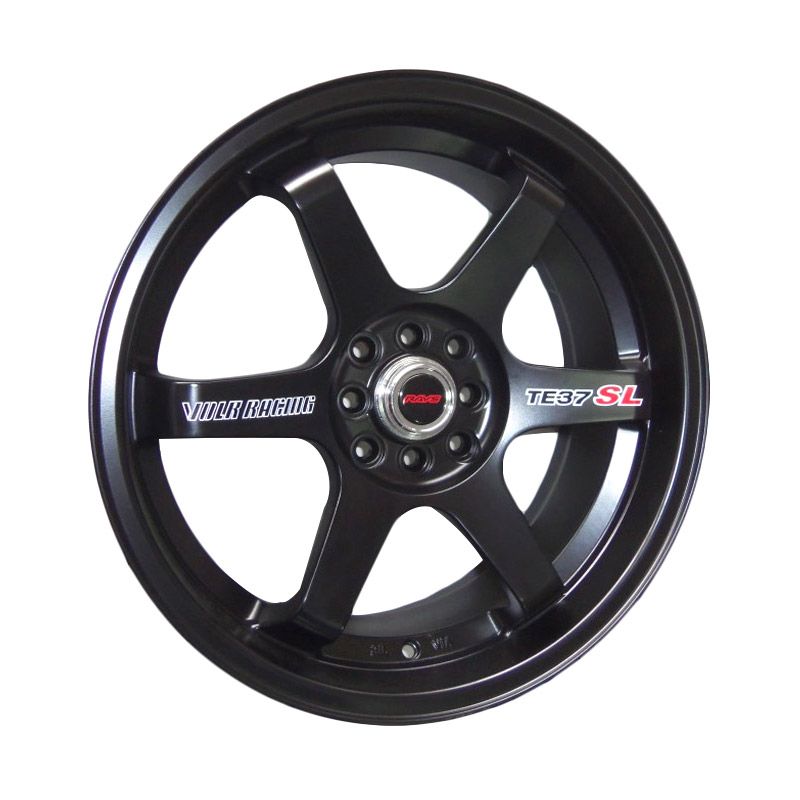 Jual Replika Volkrays TE37 SL Black Matte Velg Mobil [17 