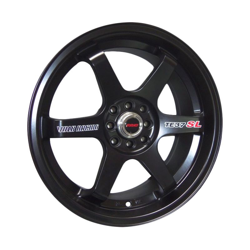 Jual Replika Volkrays TE37 SL Black Velg Mobil [16 Inch PCD 4x100