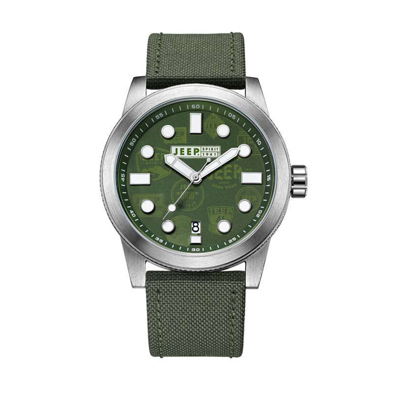 Jeep Spirit JEEP JPS70801 Analog Jam Tangan Pria - Army Green