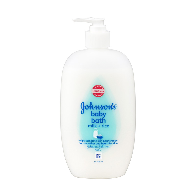 Jual Johnson's Baby Bath Milk + Rice Pump [500 mL] di Seller Dede