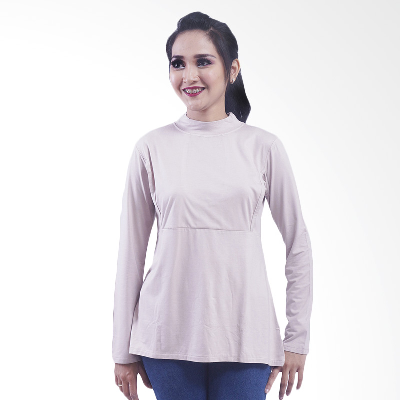 Jual Just Mom Manset Aisha Baju Menyusui - Khaki Online