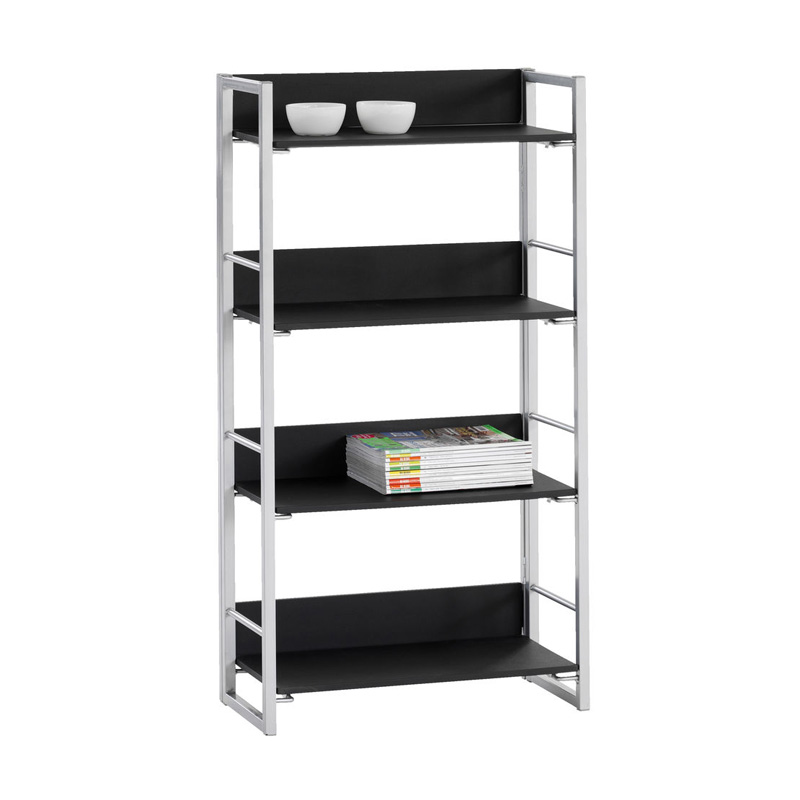 Jual JYSK Bookcase Gelsted Shelves Oak  Rak  Buku  Black 4 