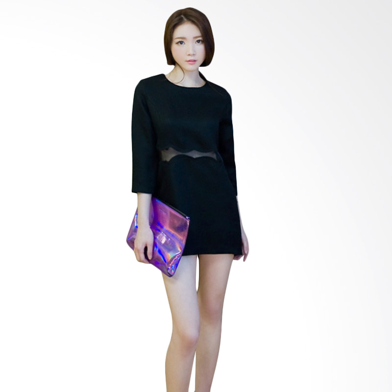 Kakuu Basic Mini Dress - Black