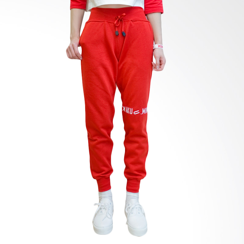 Kakuu Basic Sweat Pants - Red
