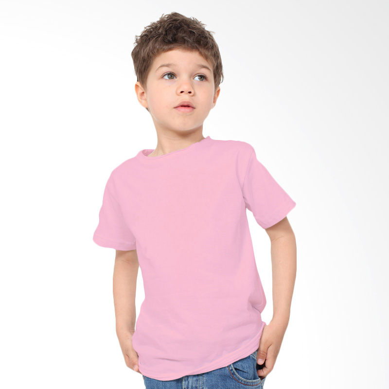 Jual KaosYES Kaos  Polos  T Shirt Anak Pink  Online Harga 