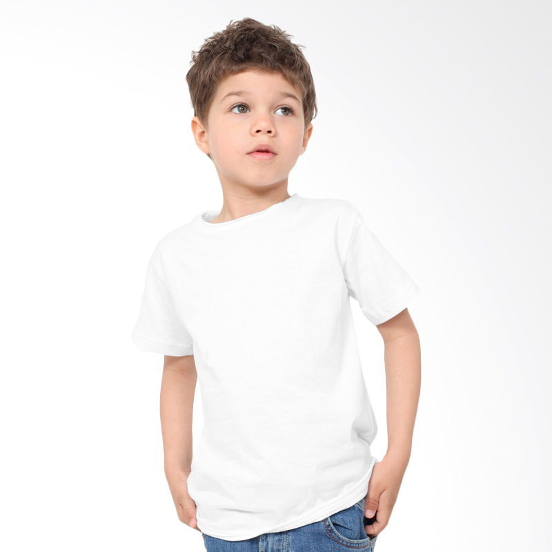 Jual KaosYES Kaos Polos T Shirt Anak Putih Online 