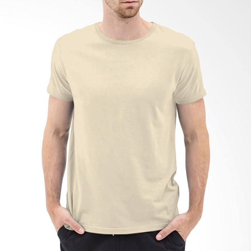 KaosYES Kaos T-Shirt Polos O-Neck Lengan Pendek - Cream Extra diskon 7% setiap hari Extra diskon 5% setiap hari Citibank – lebih hemat 10%