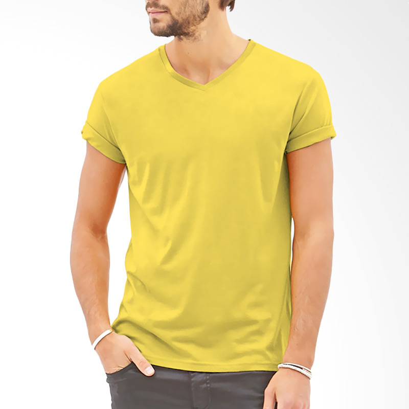 KaosYES V-Neck T-Shirt - Kuning Extra diskon 7% setiap hari Extra diskon 5% setiap hari Citibank – lebih hemat 10%