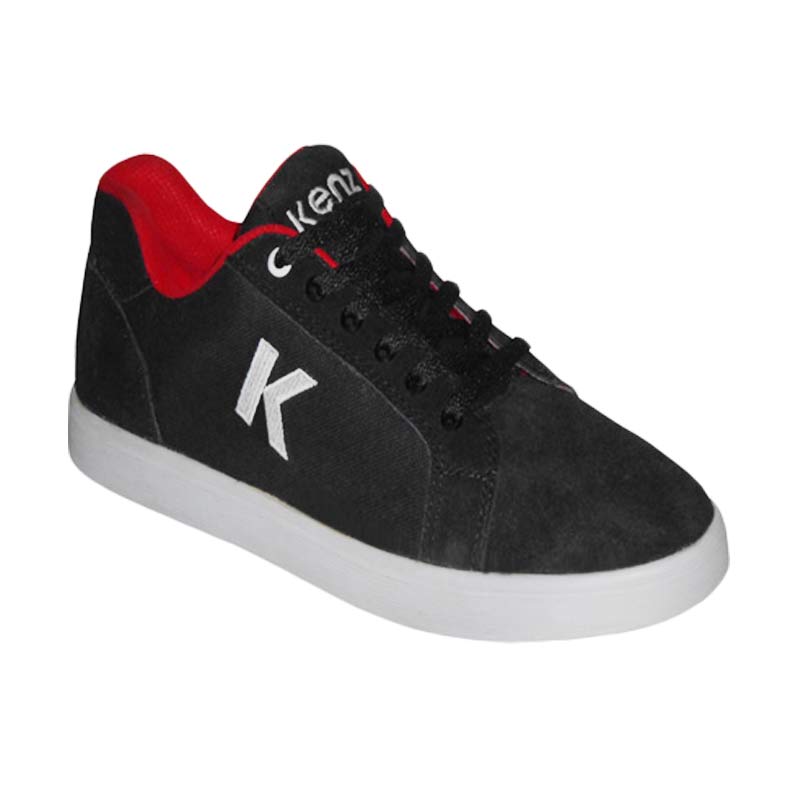 Kenz Skater Sepatu Pria - Black Red