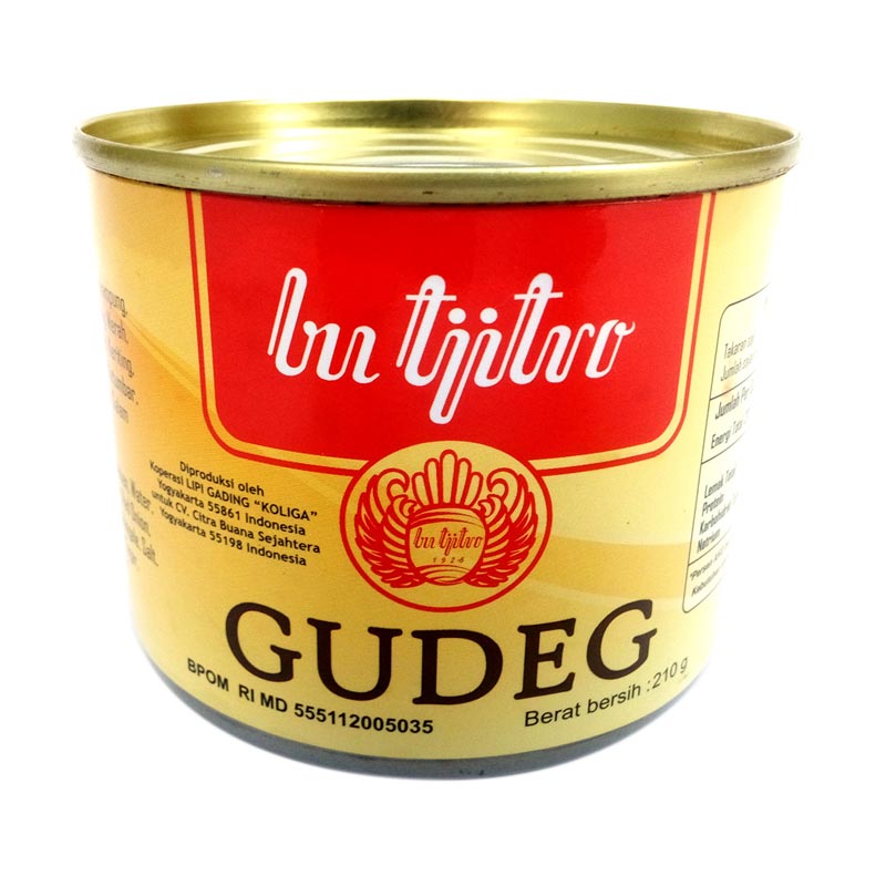 Jual Khas Jogja Gudeg Kaleng Bu Tjitro [210 gr] Online - Harga