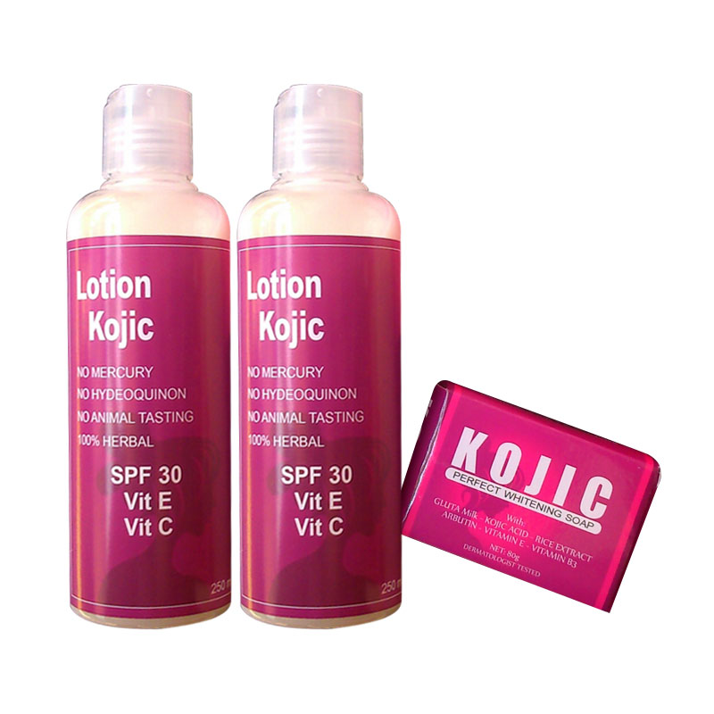 Promo Kojic Paket Lotion Bleaching Paket Perawatan Kulit dan Pemutih
