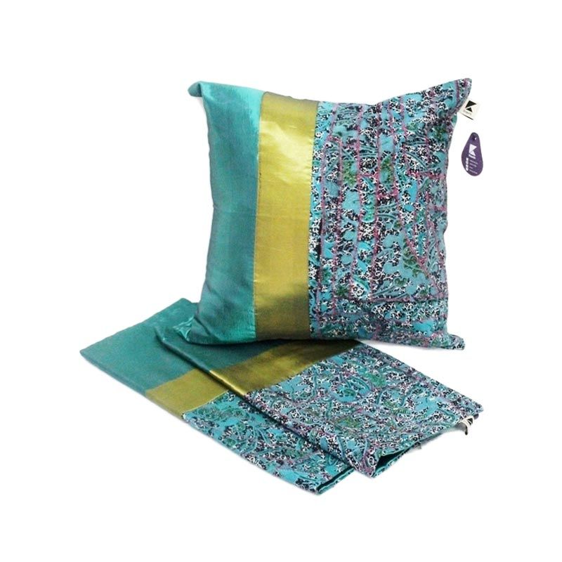 jual kraviti sarung bantal kursi hijau square design jual kraviti sarung bantal kursi hijau square design