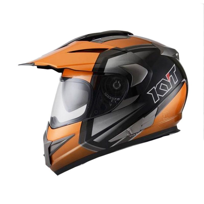 Jual KYT ENDURO 1 BLACK/BUMBLE BEE/GUN METAL Helm Full Face XL