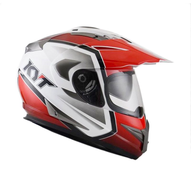Jual KYT ENDURO #1 WHITE/RED/BLACK Helm Full Face Online