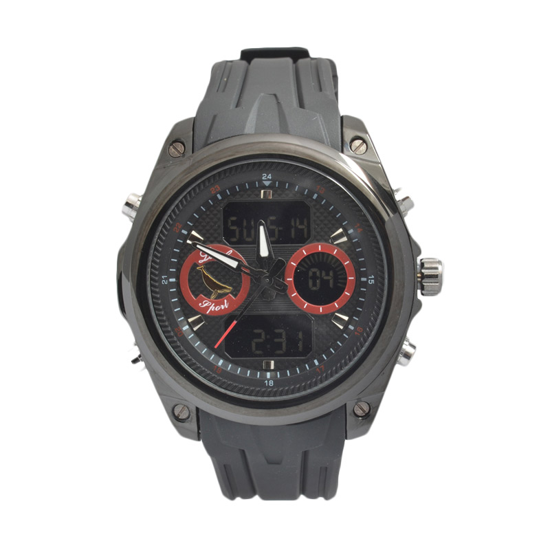 Lasebo Sport LS8021BRE Jam Tangan Pria - Black