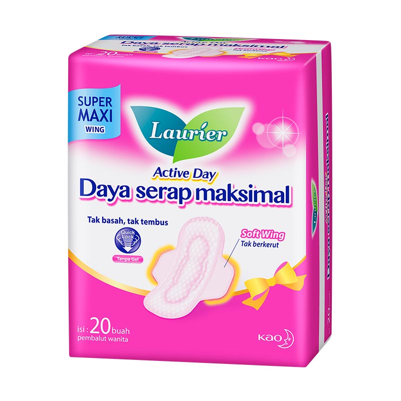 jual laurier active day maxi wing 20 pcs jual laurier active day maxi wing 20 pcs