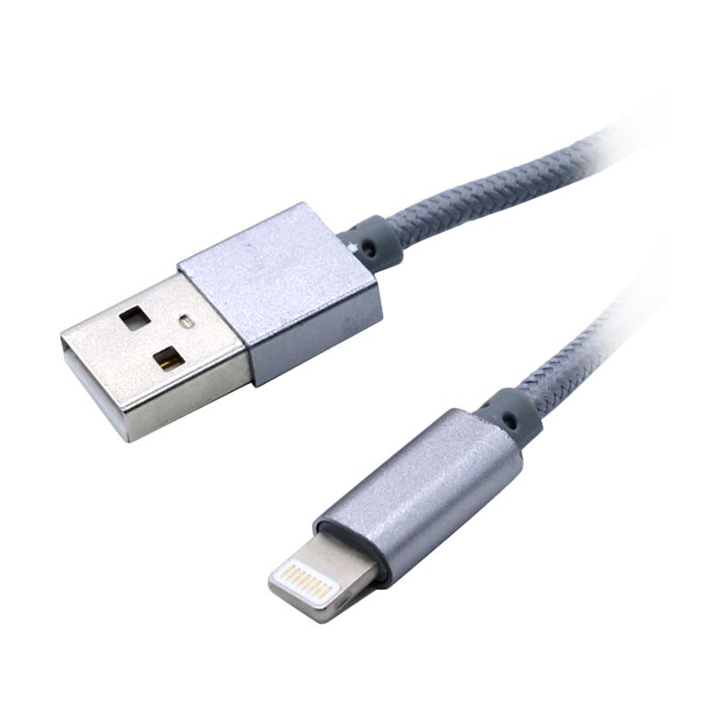 LDNIO LS08L Tali Charger USB Lightning Kabel Data - Grey